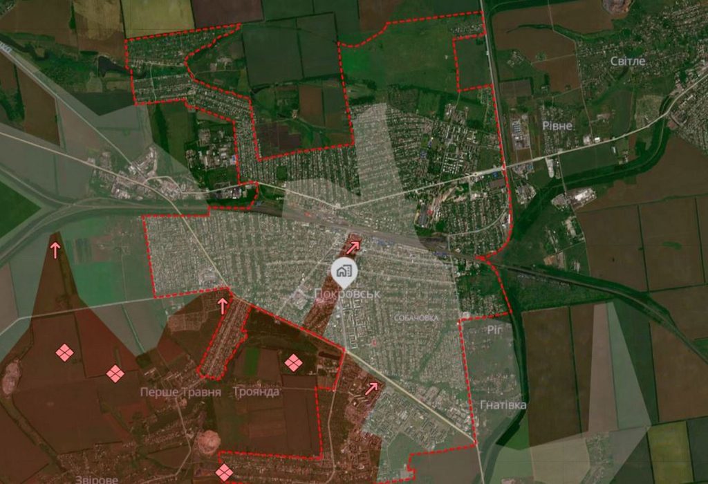 Карта боїв.