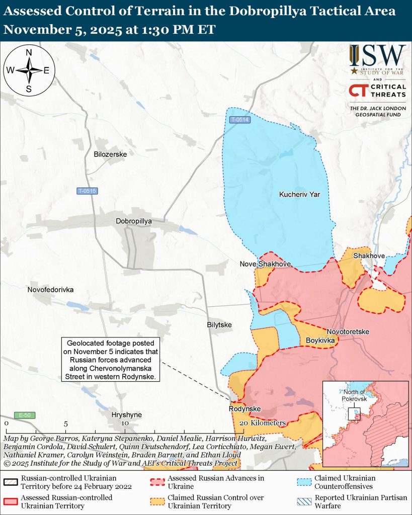 Карта боїв.