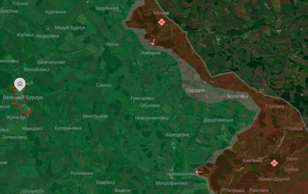 Карта боїв.