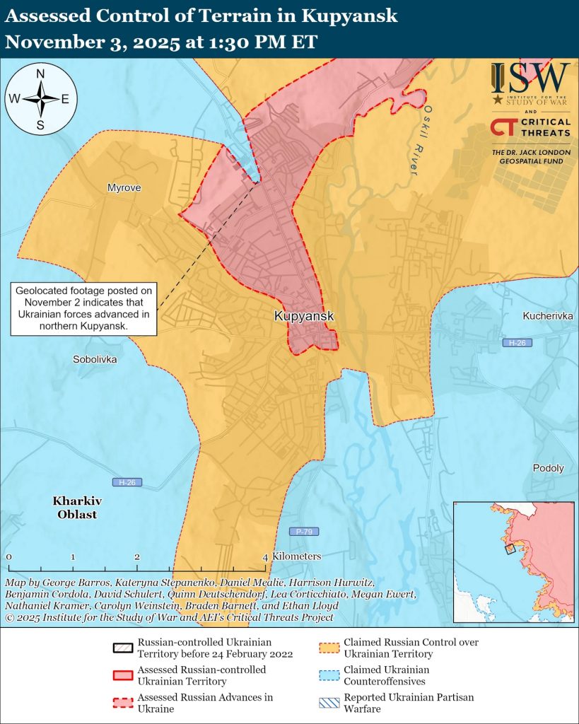 Карта боїв.