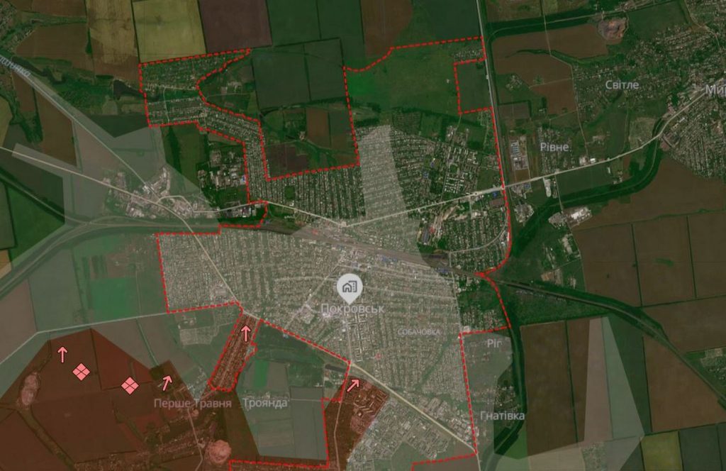 Карта бойових дій.