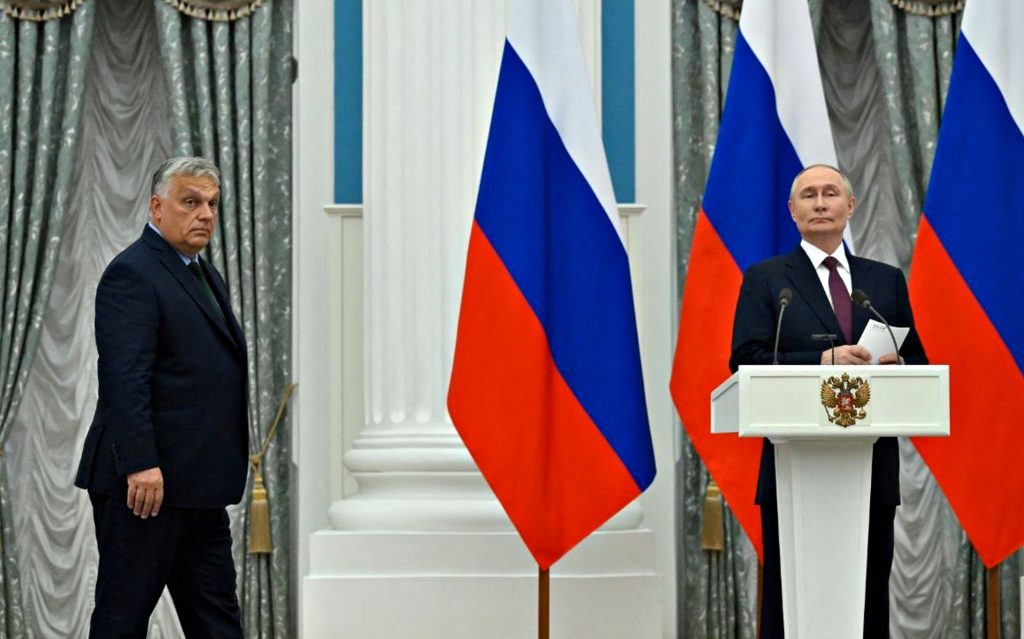Віктор Орбан і Володимир Путін.