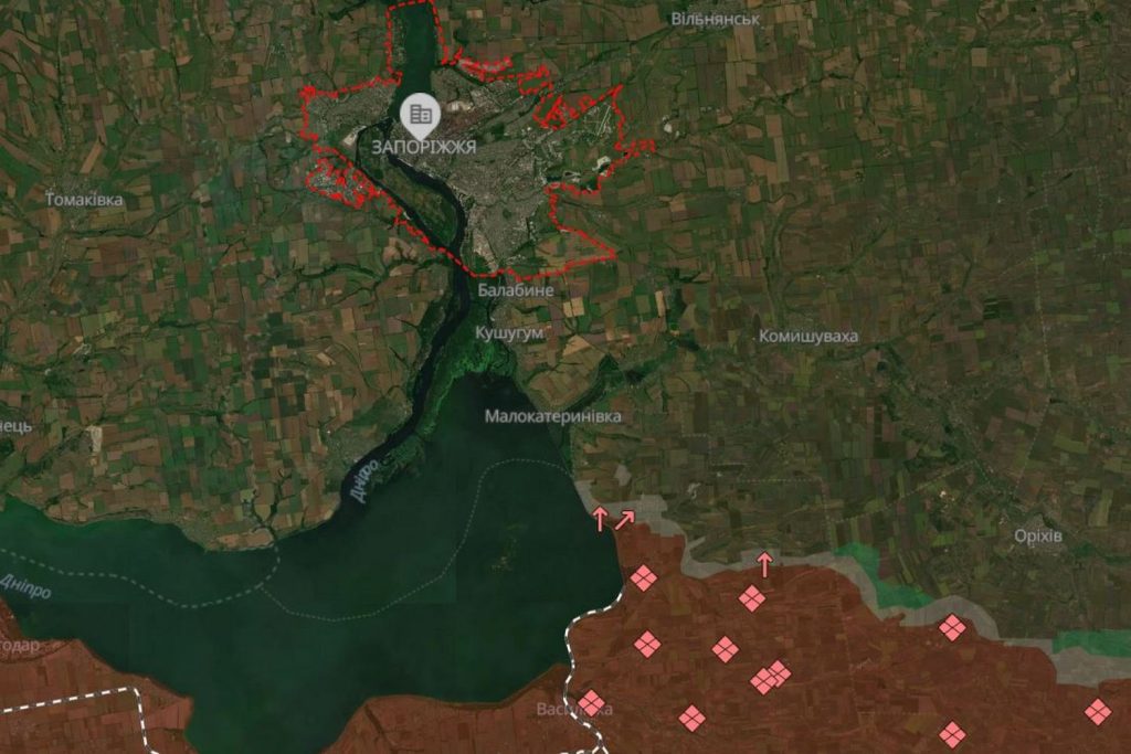 Карта бойових дій.