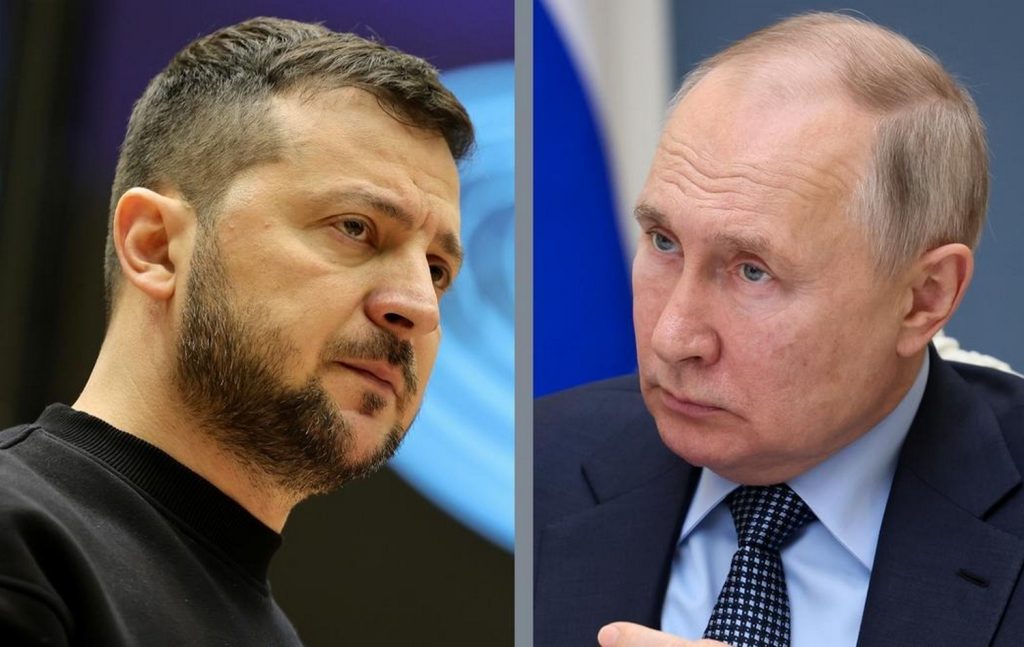 Володимир Зеленський і Володимир Путін.