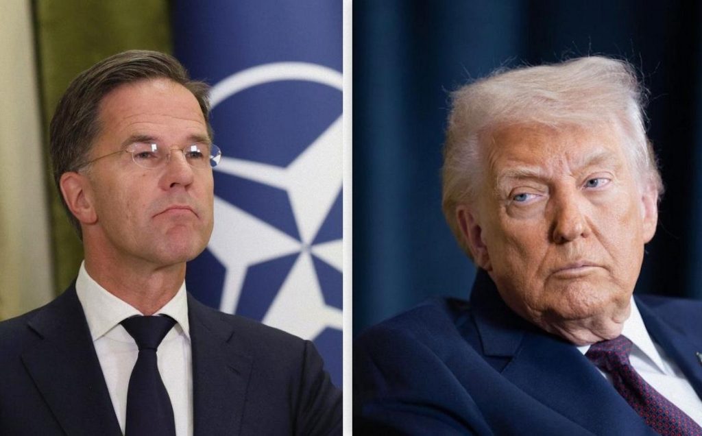 Марк Рютте і Дональд Трамп.