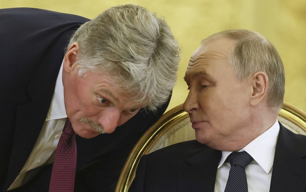 Дмитро Пєсков Володимир Путін.