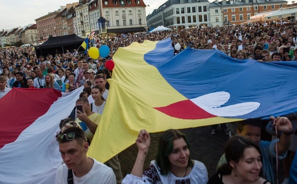 Українські біженці в Польщі.