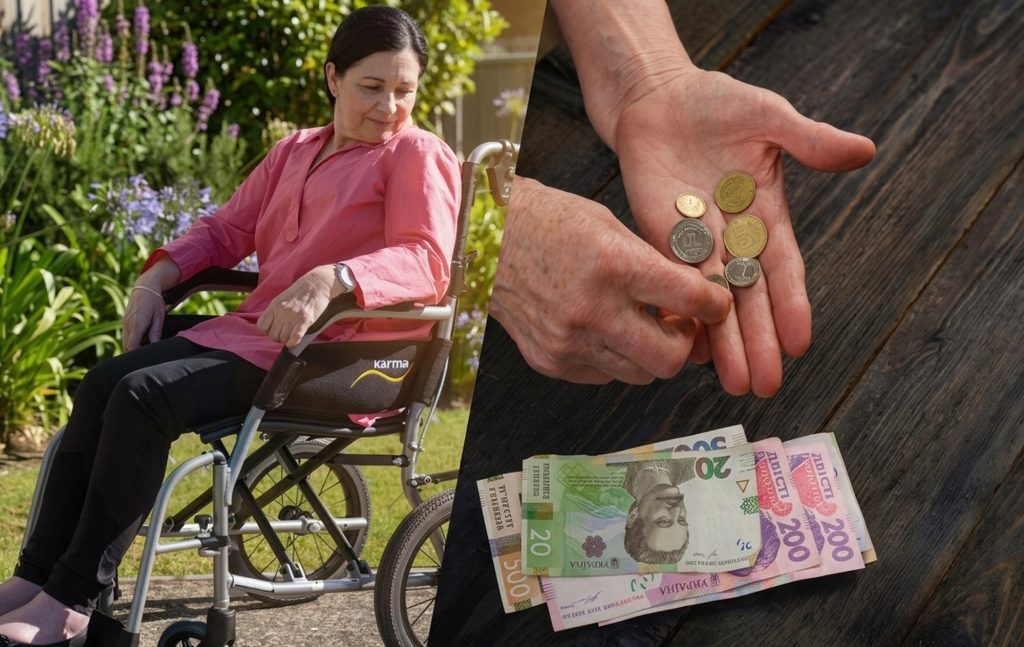 Жінка з інвалідністю.