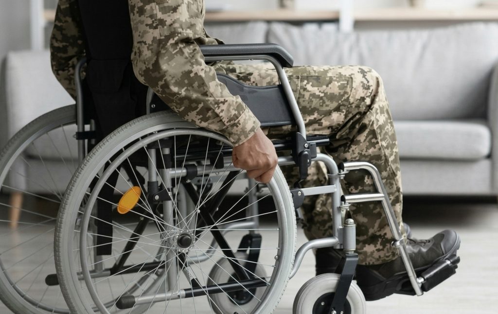 Військовослужбовець з інвалідністю.