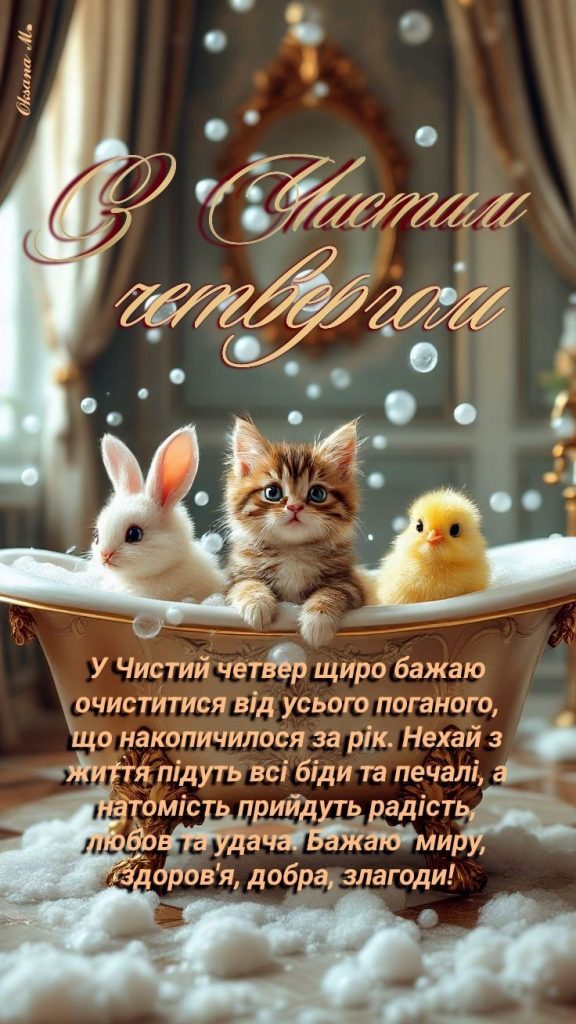 Чистий четвер 2026 в Україні: традиції дня, значення, заборони та вітання у прозі, листівках та віршах