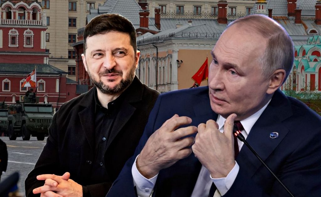 Володимир Зеленський і Володимир Путін.