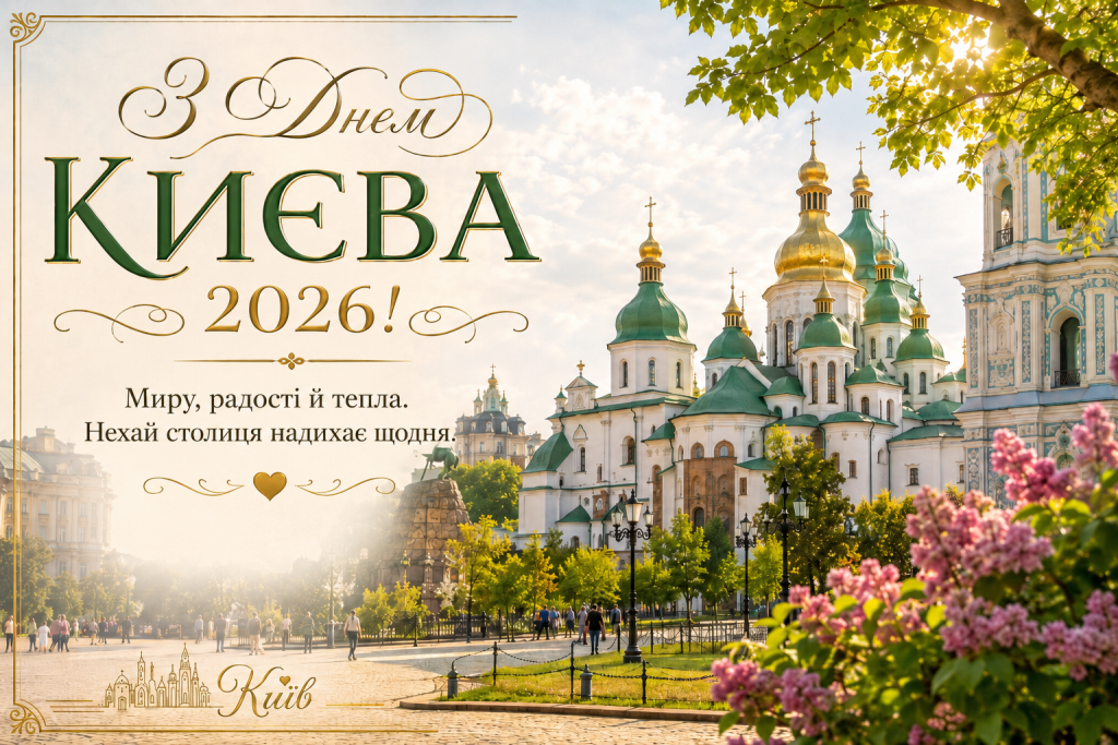 День Києва 2026: добірка гарних текстових привітань, SMS, картинок і листівок до свята