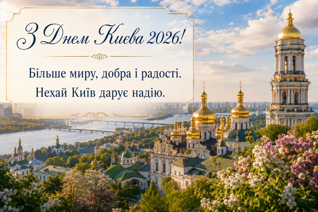 День Києва 2026: добірка гарних текстових привітань, SMS, картинок і листівок до свята