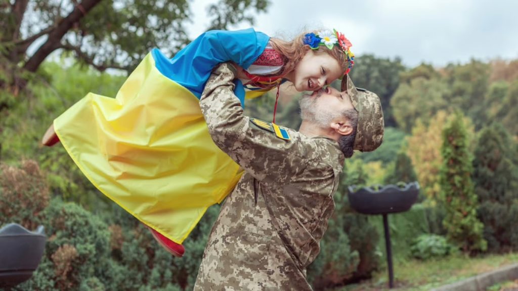 Військовий та донька.