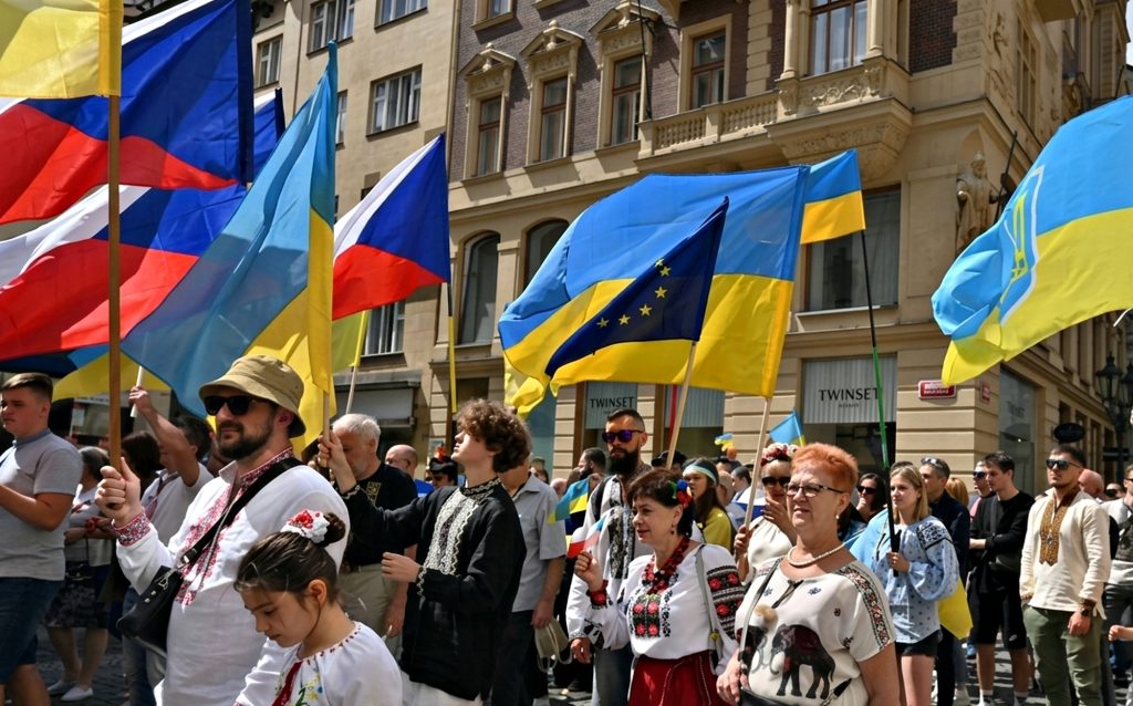 Українські біженці в Чехії.