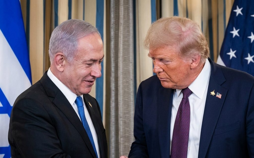 Беньямін Нетаньяху та Дональд Трамп.