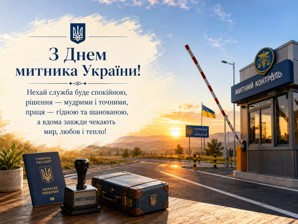 Привітання до Дня митної служби України 2026: віршах, проза, святкові листівки, SMS