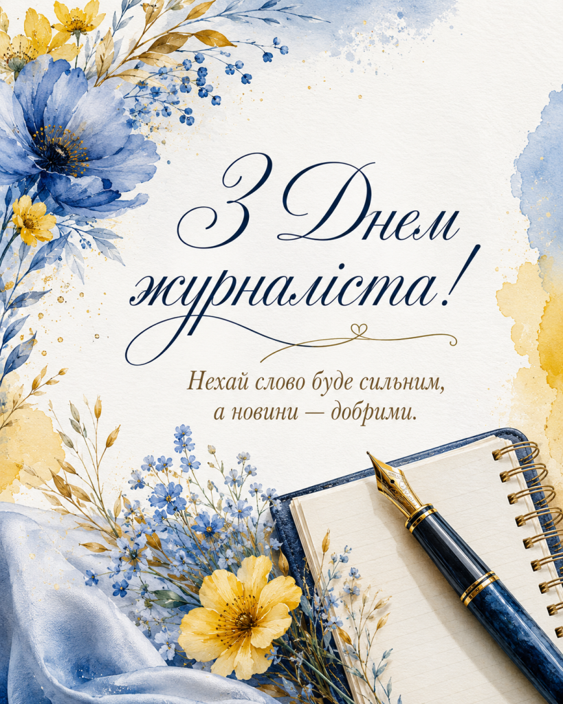Привітання до Дня журналіста 2026 в Україні: вірші, короткі SMS, проза та святкові листівки