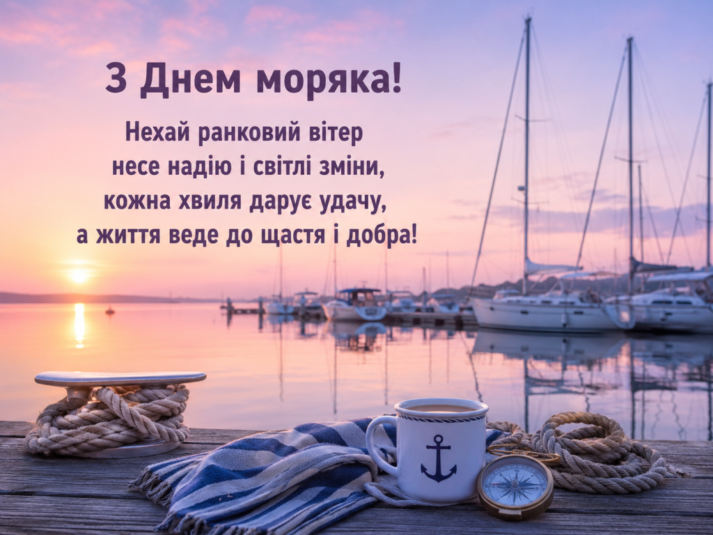 З Днем моряка 2026 в Україні: добірка щирих вітань у прозі, яскравих листівках, віршах та SMS
