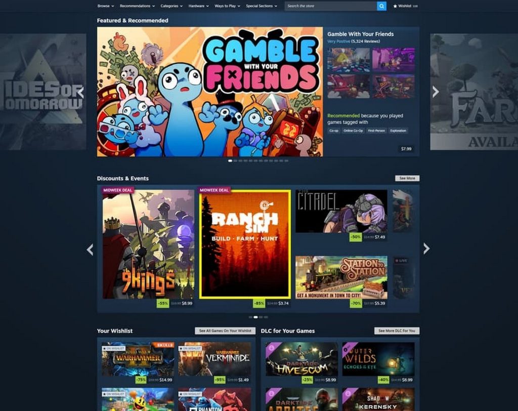 Steam.