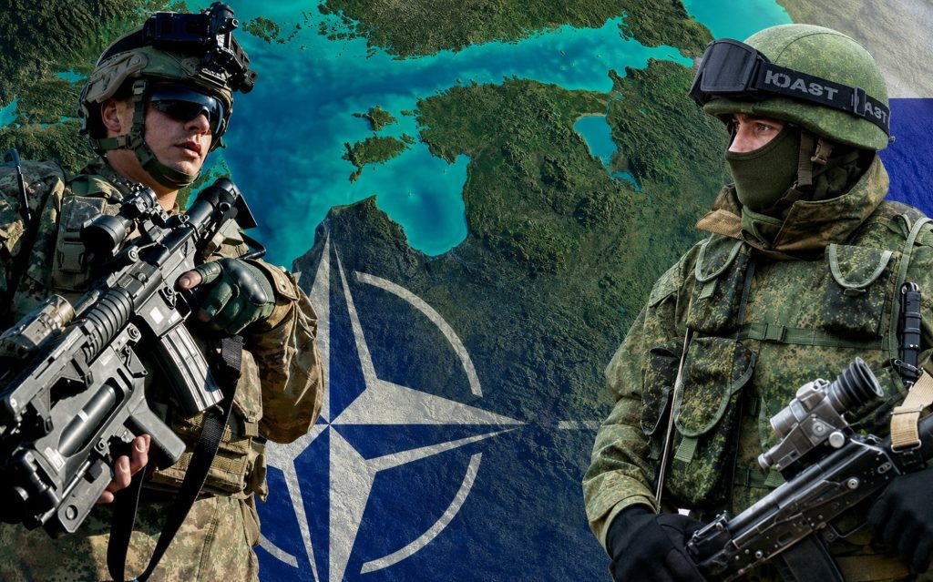 Солдати НАТО та РФ.