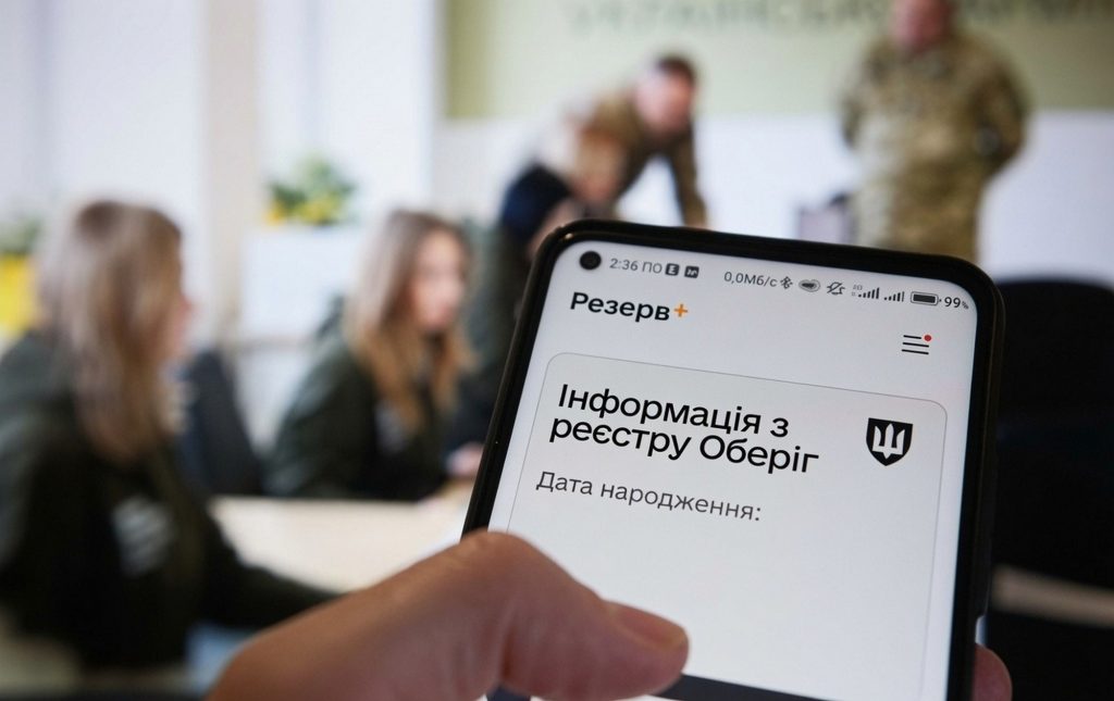 Військовий облік у 2026 році: як внести власні дані у реєстр онлайн Резерв+.