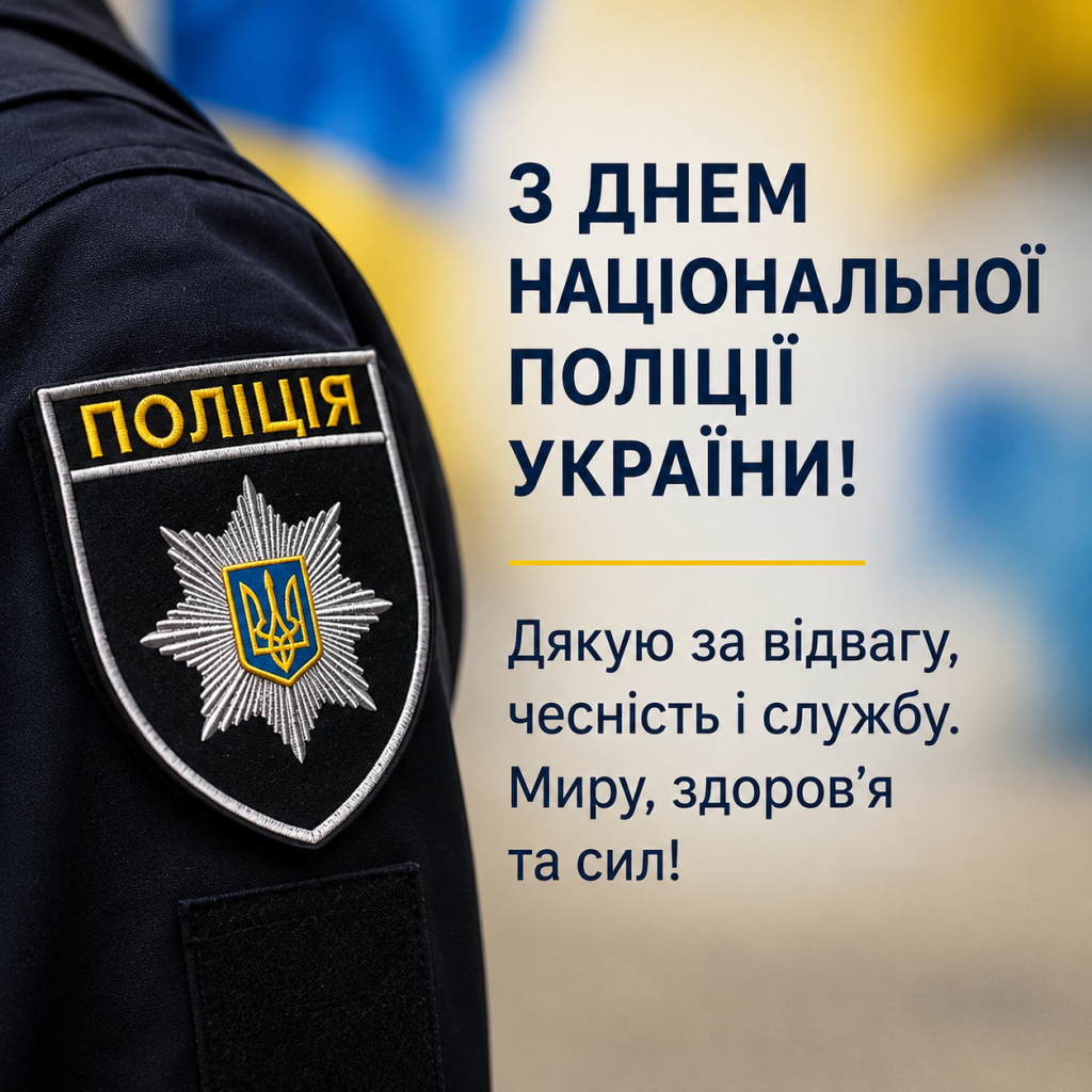День Національної поліції України 2026: кращі привітання до свята у прозі, SMS, листівках та віршах