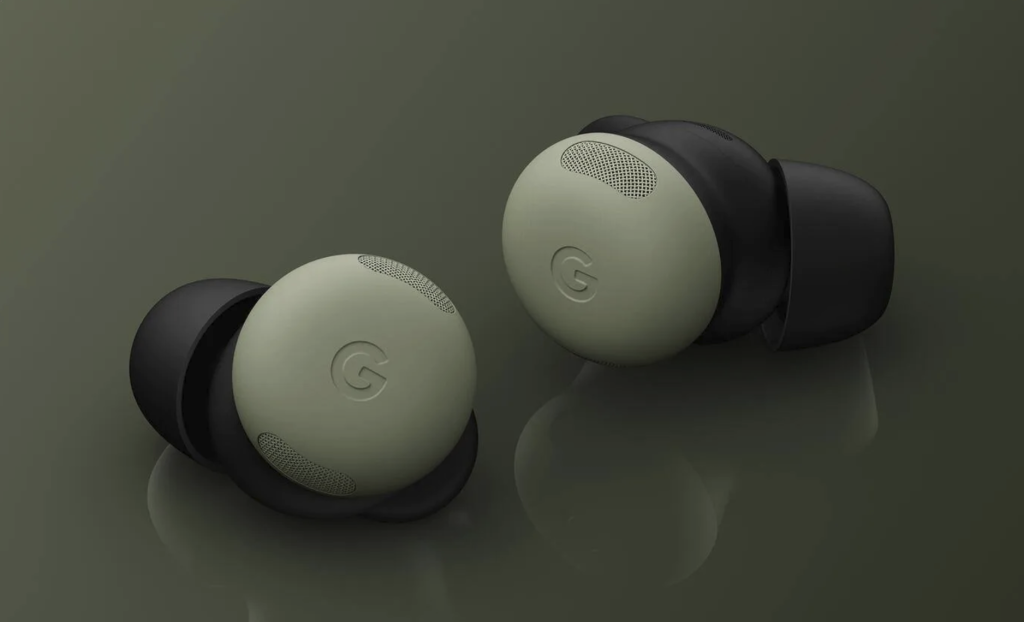 Рендер навушників Pixel Buds Pro 2.